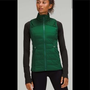 Lululemon Down For it all Vest - Everglade Green Size S